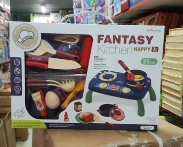 детский коврик с игрушками: Игровой набор «FANTASY Kitchen Happy» — детская кухонька для ролевых