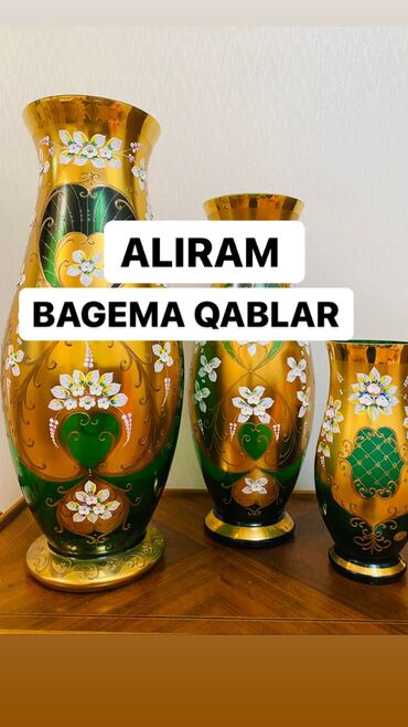 ваза для сладостей: Aliram bogema qab qacaqlar .xrustallar qedi̇mi̇ kobalt qablar. və s