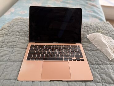 макбук аир 13: Ноутбук, Apple, 8 ГБ ОЗУ, Apple M1, 13.3 ", Б/у, Для несложных задач, память SSD