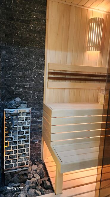 Tikinti işləri: Sauna tikintisi,sauna yığılması, sauna təmiri Sauna aksesuarlarının — 8