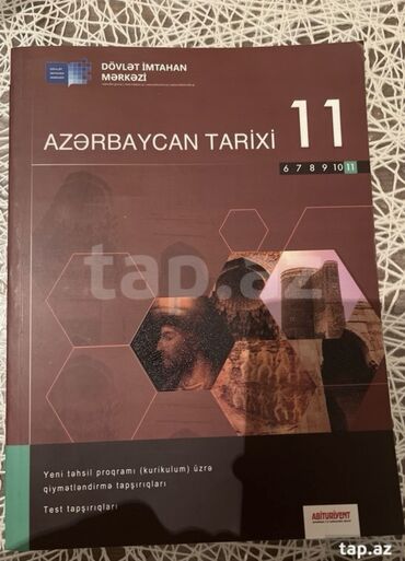 whatsapp ucun testler: 11-ci sinif’in DİM’in Azərbaycan Tarixi test kitabı. Təp Təzədir. Heç