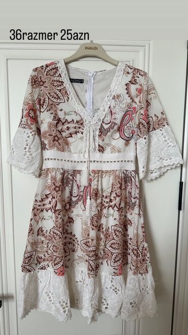 белые платья для девочки: Повседневное платье, Миди, Phardi, S