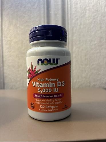 NOW Vitamin D3 5,000 IU – yüksək dozalılıqlı D vitamini əlavəsi -