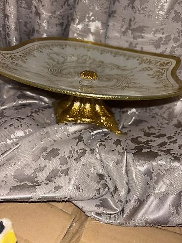 25k vozol: Tort və şiriniyyat qabı, rəng - Qızılı, Metal — 4