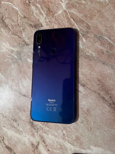 сотовый телефон ош: Xiaomi, Redmi Note 7, Б/у, 64 ГБ, цвет - Синий, 2 SIM