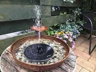 Sredstva za navodnjavanje: Solarna plutajuća fontana za bašte, jezerca i pojilice za ptice - — 12