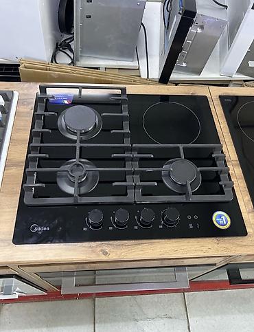Кухонные плиты и варочные поверхности: Midea, Газовая, Механическое, Встраиваемая — 9