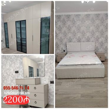 Divanlar: İkinəfərlik çarpayı, Dolab, Termo, 2 tumba, Yeni
