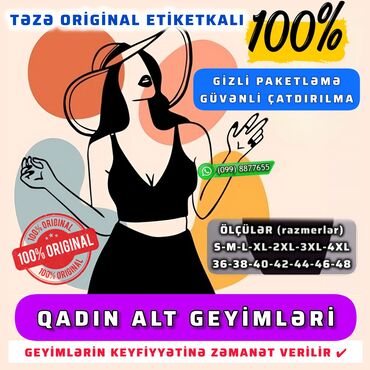 gelinlik kirayesi: 👙 Qadın Alt Geyimləri 🔸 🔹 Təzə etikatkalı ✔️ 🔹 Keyfiyyətli material