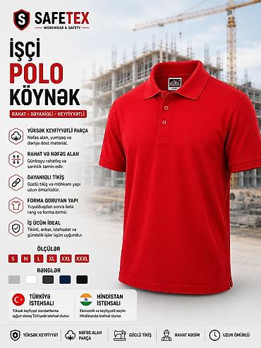 желтые мужские футболки: SAFETEX İşçi Polo Köynək Xüsusiyyətlər: - Yüksək keyfiyyətli parça — 7