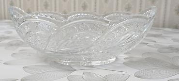 cərəz qablari: Şüşə meyvə/qənnadı qabı - Material: şəffaf qalın şüşə (kristal — 2