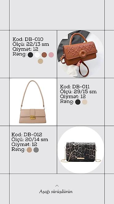 küpe: Məhsul: Qadın çiyin/əl çantaları kolleksiyası (Dolce Baganna) Model — 10