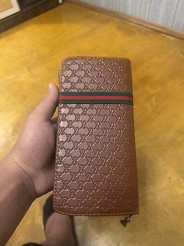 aksesuar qutusu: Qadın/kişi pulqabısı – fermuarlı, çox bölməli - Material: qəhvəyi — 2