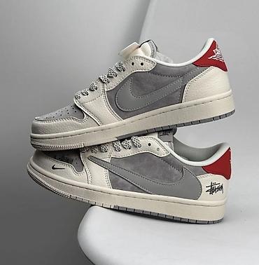 кызыл бел: Эркектердин кроссовкасы, 41, Nike, Жаңы, түсү - Боз — 1
