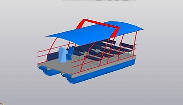 Водный транспорт: Катер, понтонный катер. Изготовление по заказу на заводе — 18