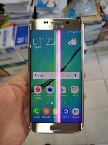 edge: Samsung Galaxy S6 Edge, 32 GB, rəng - Qızılı