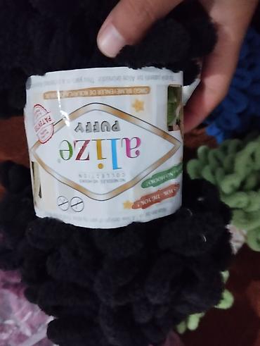 пряжи: Плюшевая пряжа для вязания без крючков и спиц (loop yarn), турецкий — 2