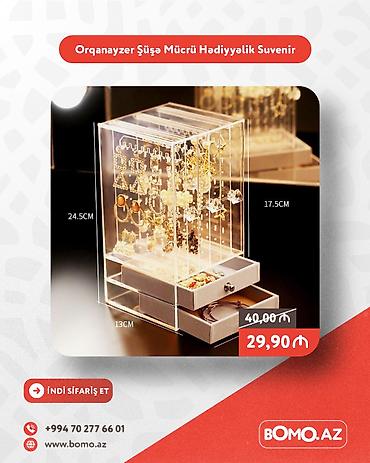 mucru: Yüksək keyfiyyətli. 🔥 Orqanayzer Şüşə Mücrü Hədiyyəlik Suvenir ✅ — 1