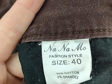 pull and bear ogrodniczki: Spodnie materiałowe damskie, rozmiar L — 5
