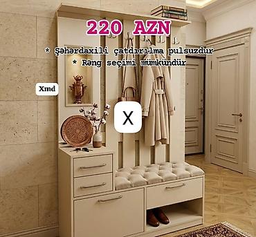 вешалка в коридор: Dəhliz üçün çoxfunksiyalı paltar asqısı və şkaf dəsti - Qiymət: 220 — 1