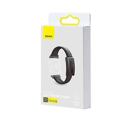 bas ortusu: Baseus Slip-Thru LBWSE-01 Apple Watch 38/40/41 mm Silikon Kəmər — — 2