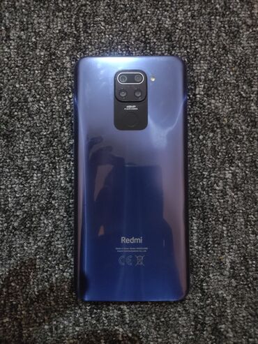 редми 7 телефон: Redmi, Redmi Note 9, Колдонулган, 64 ГБ, түсү - Көк, 2 SIM