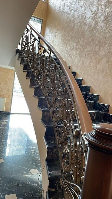 Изготовление перил: Изготовление перил Материал: Кованное железо, Наружные, Бесплатный замер — 165