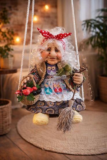 Другой декор и предметы интерьера: Интерьерная кукла Баба Яга — это сказочная мудрая хранительница — 6