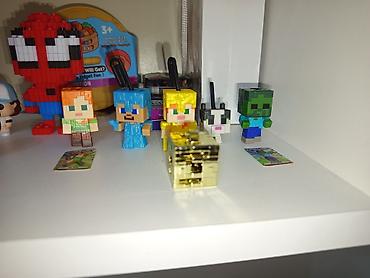 minecraft oyuncaqları: Minecraft temalı qızılı mexaniki kub oyuncağı - Parlaq metalik — 4