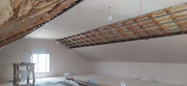 Tavan işləri: Fasad və mansard tavanlarının kompleks montaj və izolyasiya xidməti - — 2