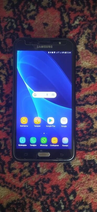 андройт телефон: Samsung Galaxy J7 2016, Б/у, 16 ГБ, цвет - Серый, 2 SIM