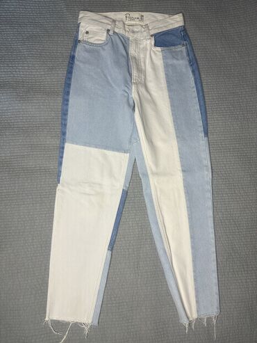 бордовые джинсы женские: Джинсы S (EU 36), цвет - Голубой