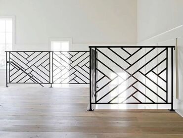 Металлические заборы: Кованые перила для лестниц, выполненные в различных стилях. Эти перила — 4