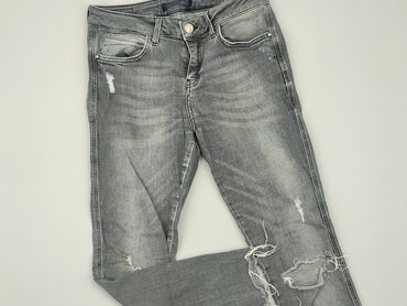 spódniczka jeansowe szara: Jeans, 2XS (EU 32), condition - Good
