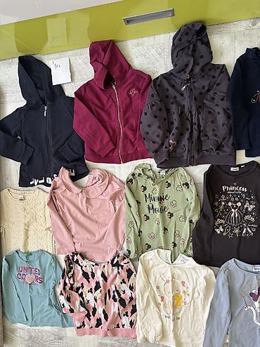 termo farmerice: Paket garderobe za devojcicu velicina 4,ocuvano Zara,Beba — 4