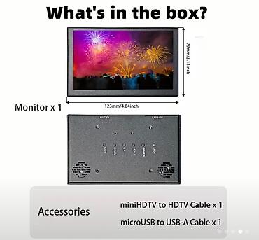 hdmi kabel mini: Yanlız Whatssap yazın LESOWN 5" Mini TFT LCD IPS Sensorlu Ekran - — 5