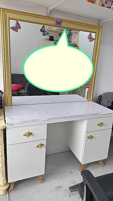 бабочки для декора: Gözəllik salonu üçün mebel dəsti - Böyük ölçülü güzgülü makiyaj/saç — 1