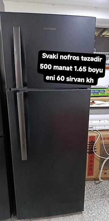 kontakt home televizor altlığı: Yeni 2 qapılı Shivaki Soyuducu Satılır, rəng - Qara — 1