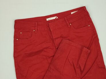 stradivarious cargo: Material trousers for women, size L (EU 40)