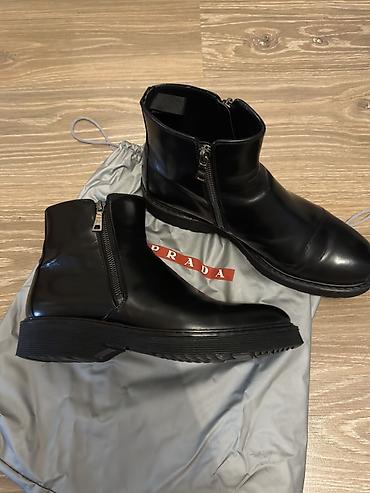 Botinkalar: Prada qadın qısa dəri çəkmələri - Model kodu: 3T5880 - Ölçü: 39.5 - — 2