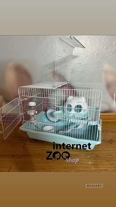 Зоотовары: Продаются клетки для хомячков, кроликов, морских свинок, ежей. Есть — 12