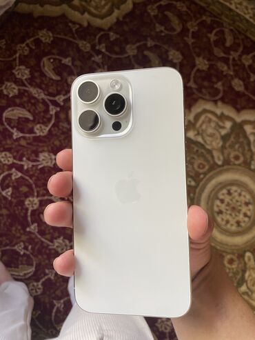 Apple iPhone: IPhone 15 Pro Max, Б/у, 512 ГБ, White Titanium, 89 %