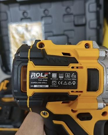 вспышка 430: Аккумуляторная дрель‑шуруповерт ROLF TOP‑5048 (Brushless) Основные — 3