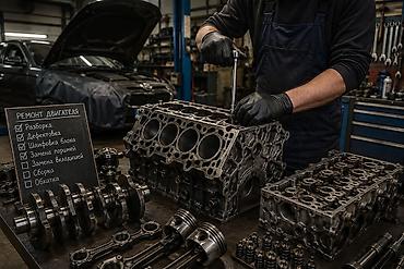 обкатка: Профессиональный ремонт двигателя автомобиля Выполняем полный цикл — 1