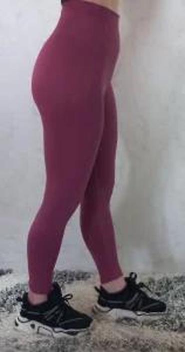 Helanke, biciklistički šortsevi: Ženske sportske helanke – visoki struk, bešavne - Boja: ciklama/roze — 26