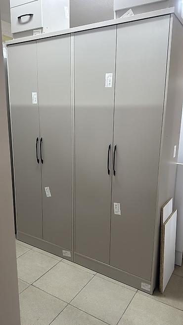 Спальные гарнитуры: Спальный гарнитур, Новый, Двуспальная кровать, Шкаф, Комод, ДСП, Бесплатная доставка, цвет - Серый — 4