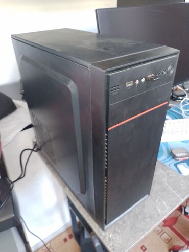пк комплект: ПК корпусу, Колдонулган, Micro-ATX, түсү - Кара