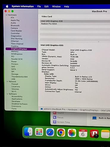 macbook pro m3: Macbook Pro 2019 15.4inch i7-9750H A1990 Ram: 16gb Yaddaş: 256gb SSD — 7