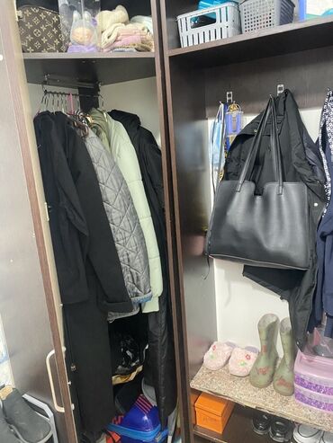 тумбочка в прихожую: Шкаф-прихожая, Б/у, С зеркалом