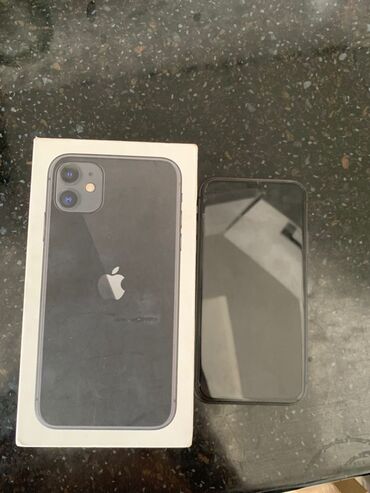iphone 15 pro цена бишкек: IPhone 11, Колдонулган, 64 ГБ, Black Titanium, Каптама, 78 %